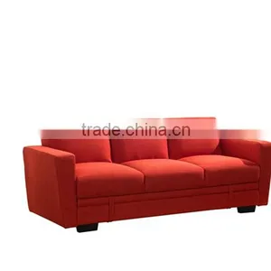 Factory Direct Modern Design High Quality Chesterfield Sofa Cum Bed/ Red Fabric Sofa Bed thumbnail-1