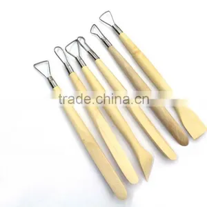 6pcs Hand Clay Pottery Tools Set With Steel Ribbon Blades /sculpting Tools thumbnail-3