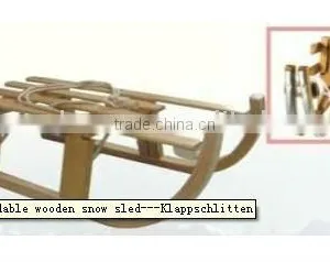 Wooden Snow Sled thumbnail-1