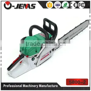 China Manufacturer 58CC 2-stroke Single Cylinder Forced Air Cooling 5800 Chainsaw for Sale thumbnail-1