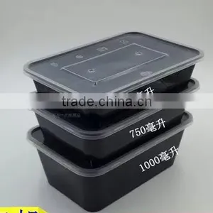 Single Chamber Disposable Plastic Microwave Safe PP Food Container,Bento Lunch Box thumbnail-3