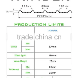 Co-Extruded Plastic Polycarbonate Corrugated Roofing Sheet (Valuview Opal TRIMDEK) thumbnail-5
