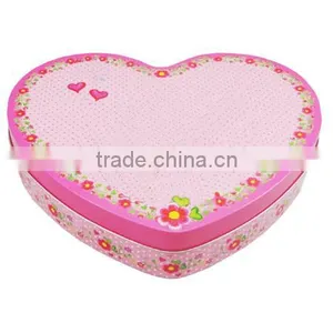 Heart Shaped Wedding Candy Tin Box Wholesale thumbnail-1