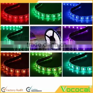 5m Waterproof Flexible 300LEDs Color Changing RGB SMD5050 RGB LED Light Strip Kit + 44Key Remote Controller 220V 5A Europe Plu thumbnail-2