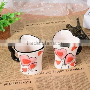 250ml Love Ceramic Couple Mug With Full Wrap Decal Printing thumbnail-4