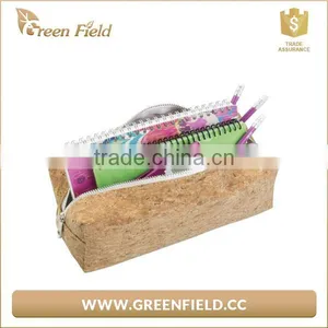 Eco Friendly Cork Cosmetic Bag,unique Natural Cork Cosmetic Makeup Bag thumbnail-3