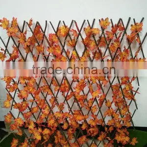 Artificial Red Maple Leaf Fence for Garden Decoration thumbnail-1