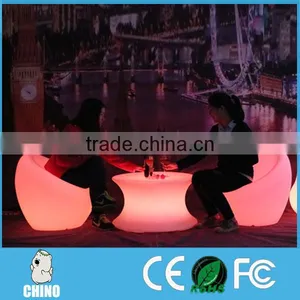 Lounge Table With Chair Beautiful LED Furniture Nightclub Bar Furniture thumbnail-2