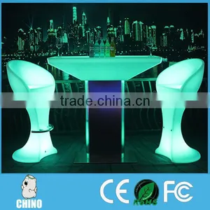 Hot Sale ! Modern Party PE Plastic Led Light Chair thumbnail-1