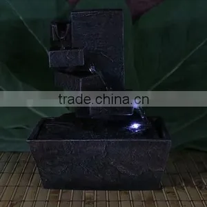 Spiral Staircase Tabletop Water Fountain With LED Light thumbnail-5