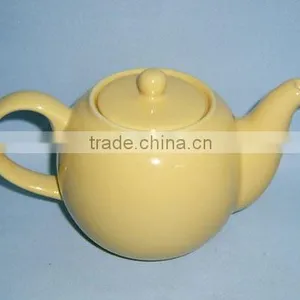 OEM Latest Design Color Ceramic Tea Pot thumbnail-1