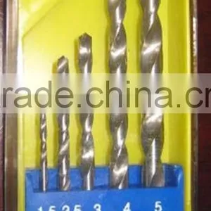 5 Pcs HSS Twist Drill Bits Set thumbnail-1