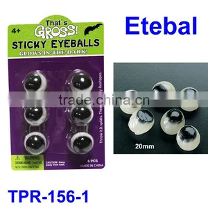 TPR Glow in the Dark Eyeball Toys for Kids thumbnail-1