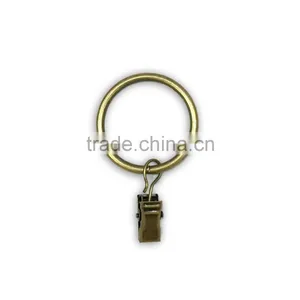Inside Diameter 35mm / Outside Diameter 42mm Window Curtain Clothes Metal Clips With Rings Hooks thumbnail-1