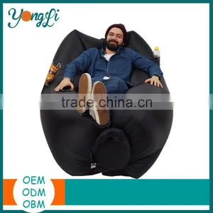 Hangout Beach Air Chair With Portable Carry Bag Inflatable Air Couch Bed thumbnail-1