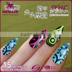 Wholesale Imported ABS Material Free Sample Artificial Nails With Glue thumbnail-4