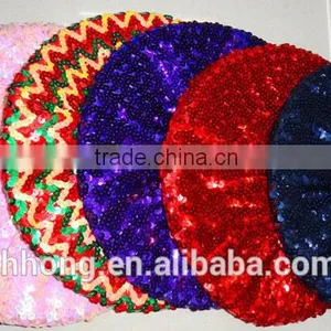 New Ladies Stretch Glitter Sequin Hats for Women Party Paillette Hat thumbnail-3