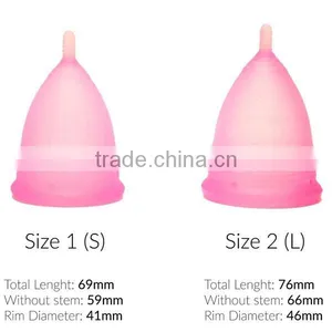 ISO Factory Wholesale Platinum Silicone Menstrual Cup thumbnail-2