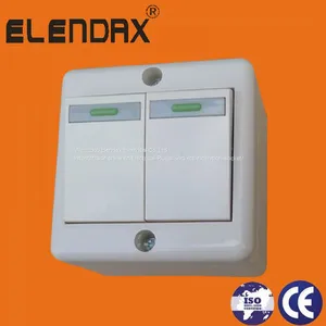 Elendax S2000 EU Одно- и двухклавишные настенные выключатели/выключатели для электрических приборов и освещения thumbnail-1