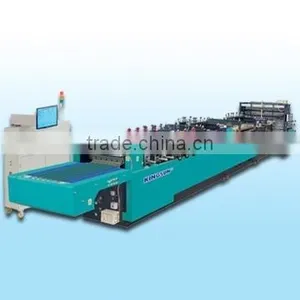 KZD-400ZF High Speed Four Side Seal Center Seal Plastic Bag Making Machine thumbnail-2