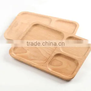Eco-friendly 25x18.5x1cm Wooden Food Tray thumbnail-2