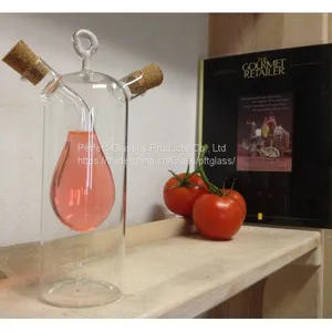 High Capacity Glass Oil Bottle Kitchen Oil Jar Wholesale Oil Storage Bottle Eco-friendly Oil Bottle Fashion Shape Bottle thumbnail-1