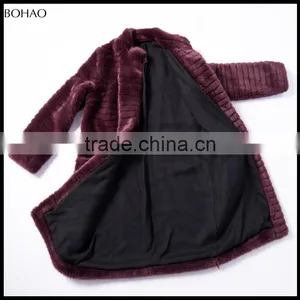 New Color Long Pattern Special Fabric Style Fake Fur Coat Ladies thumbnail-1