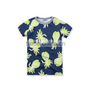 Custom Made Children Boys Clothing 100% Cotton O-neck Short T-shirt thumbnail-1