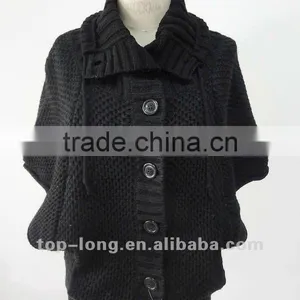Dolman Sleeve Ladies Cardigan Sweater Knitwear thumbnail-1