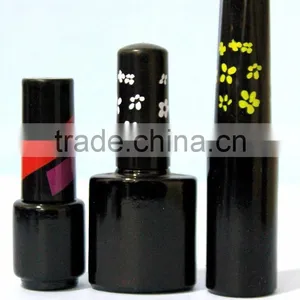 UV Pro Coated Nail Polish Bottle for Gel Polish,Black Premium Coated Glass Bottle Manufacturers thumbnail-4