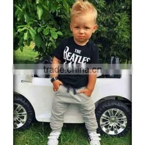 2pcs Kids Baby Boy T-shirt Tops+Long Pants Trousers Outfits Clothing Set thumbnail-1