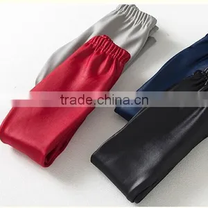 Wholesale Cheap Plain Mix Color Girls Winter Faux Leather Leggings thumbnail-4