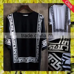2017 Wholesale Men Plain Custom Longline t Shirt Printing Fitted Men' s Clothing Express China Supplier thumbnail-1