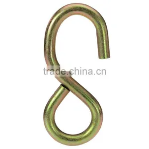 1" S-Hook, Yellow Zinc, 2,000lbs thumbnail-1