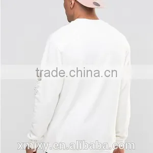 2016 Latest Design Ripped Long Sleeve for Men White t Shirt thumbnail-2