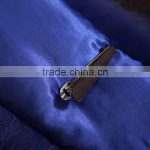Myfur White Color Genuine Blue Fox Body Fur for Neck Wear Short Collar thumbnail-5