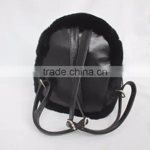 Myfur Cheap Rex Rabbit Fur Customized Teenage Fashion Backpack thumbnail-3