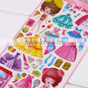 Children Puffy Sticker ,multcolor Tool Stikcer Bubble DIY Sticker for Education Carton Sticker thumbnail-5