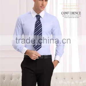 Men's Business Slim Fit Long Sleeve Shirt of Good Quality (DSHM104) thumbnail-5