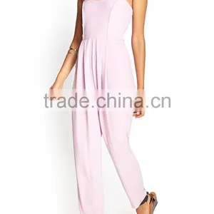 2015 Fashionable Strapless Wide-Leg Jumpsuit for Women OEM Clothing China thumbnail-1