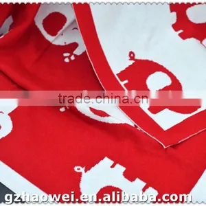 Wholesale Elephant Printed Baby Knit Blanket in Guangzhou thumbnail-4