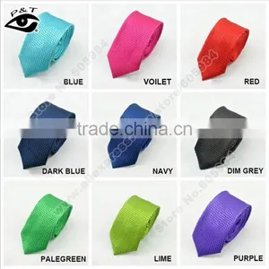 18 Colors Grid Tie Pure Color Neck Tie For Students Skinny Ties thumbnail-2