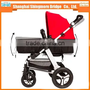 China Baby Stroller Manufacturer Best Price Wholesale Luxury Aluminum Alloy Frame Baby Stroller 3 in 1 thumbnail-6