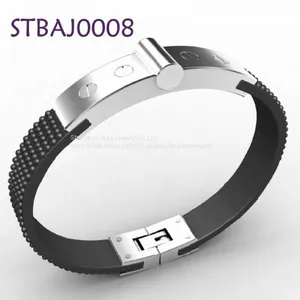 Classic Handmande Leather Bracelets Magnetic Clasp Bracelets thumbnail-1