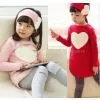 Kids Girls Clothes Heart Shaped Shirt+Hat Wear+Leggings Kids Sets Suits 2-7Years thumbnail-1