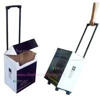 POP Cardboard Trolley Boxes With Iron Retractable Handles thumbnail-1