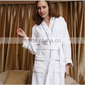 Custom Bridal Terry Bathrobe,100% Cotton Luxury Hotel Bathrobe thumbnail-2