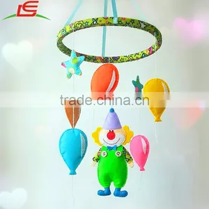 Custom Circus Clown Colorful Felt Baby Crib Mobile thumbnail-1