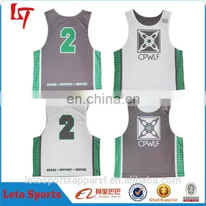 Sublimated Reversible Basketball Singlets Custom Mesh Jerseys thumbnail-1
