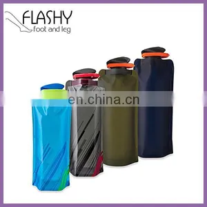 Blank Foldable Water Bottle Collapsible Water Bottle In Stock thumbnail-1